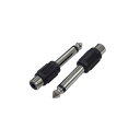 (まとめ)変換名人 AVプラグ RCA(メス) to 6.5mm(オス)モノラル AV/RCAJ-65PM(2P)【×20セット】(3)