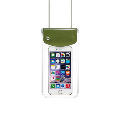 bikit スマートフォン用ファッション防水ポーチ カジュアル カーキ