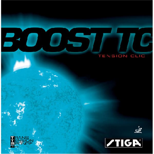 STIGA(スティガ) テンション系裏ソフトラバー BOOST TC(ブースト TC) ブラック 特厚