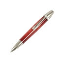 キャンディカラー ボールペン/文房具 【Red カーリーメイプル】 パーカータイプ 芯:0.7mm 日本製 文具 『Air Brush Wood Pen』
