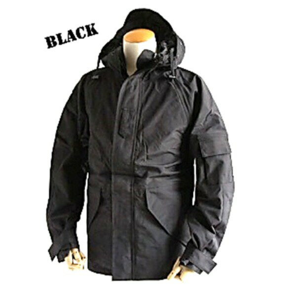 アメリカ軍 ECWC S-1ジャケット／パーカー 【 Sサイズ 】 透湿防水素材 JP041YN ブラック 【 レプリカ 】