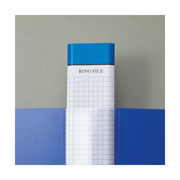 （まとめ）TANOSEE DリングファイルA4タテ 2穴 280枚収容 背幅45mm ライトブルー 1冊 【×20セット】
