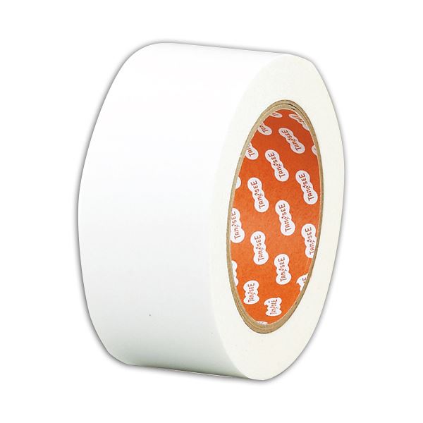 (まとめ) TANOSEE オリジナル両面テープ 50mm×20m 1セット（4巻） 【×10セット】