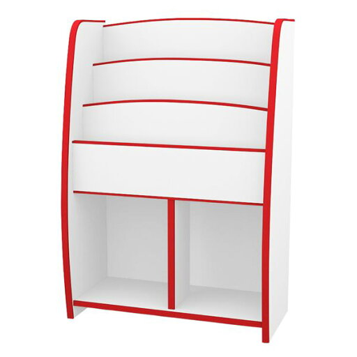 子供用 マガジンラック/雑誌収納 【幅62.7cm レッド】 日本製 高耐久 知育家具 EVAキッズシリーズ 【完成品】【代引不可】 子供用 マガジンラック/雑誌収納 【幅62.7cm レッド】 日本製 高耐久 知育家具 EVAキッズシリーズ 【完成品】【代引不可】