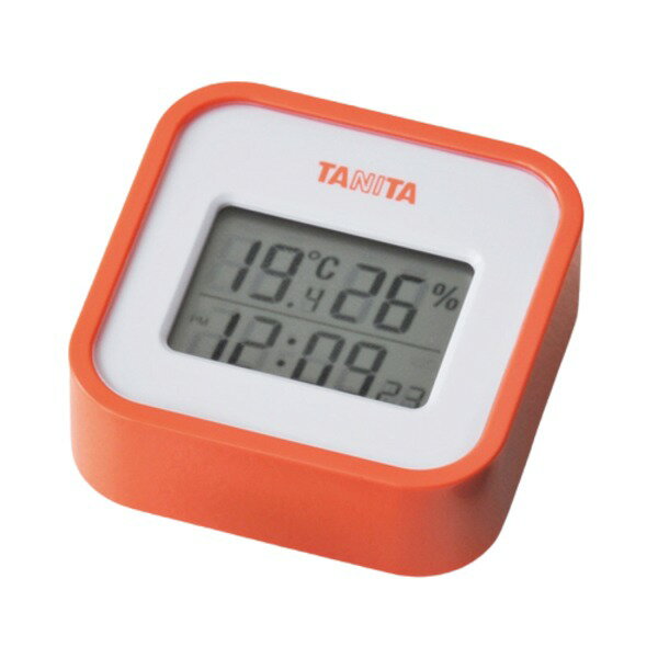 タニタ デジタル温湿度計 オレンジ K20107938 1