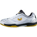 Butterfly(バタフライ) 卓球シューズ BUTTERFLY LEZOLINE GIGU レゾライン ギグ ホワイト×シルバー 25.5cm