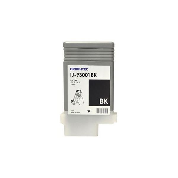 (まとめ)グラフテック インクタンク ブラック130ml IJ-93001BK 1個【×3セット】