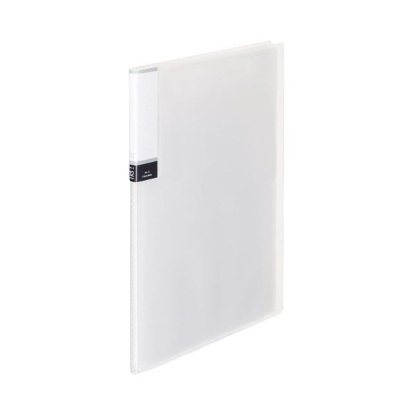 (まとめ) TANOSEE クリアブック（透明表紙） A4タテ 12ポケット 背幅8mm クリア 1冊 【×30セット】