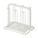 〔まとめ〕 グラススタンド コップスタンド 約幅20.3cm 24個セット トレー付き Wコート Nポゼ 水切りラック キッチン シンク