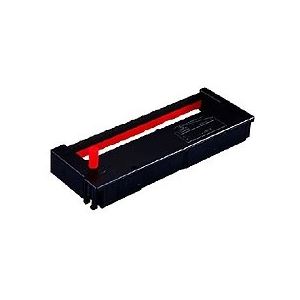(まとめ) セイコープレシジョン タイムレコーダ用インクリボン 黒・赤 QR-12055D 1個 【×10セット】