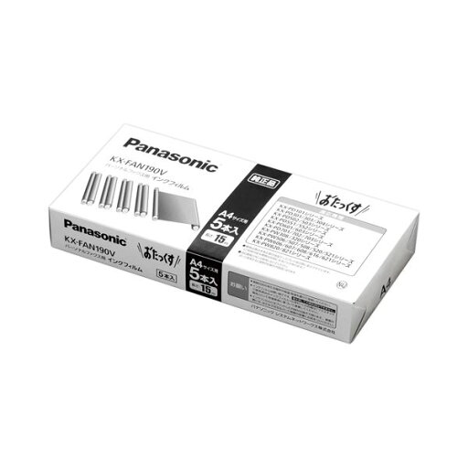 Panasonic 普通紙FAXインクフィルムKX-FAN190V 5個 Panasonic 普通紙FAXインクフィルムKX-FAN190V 5個