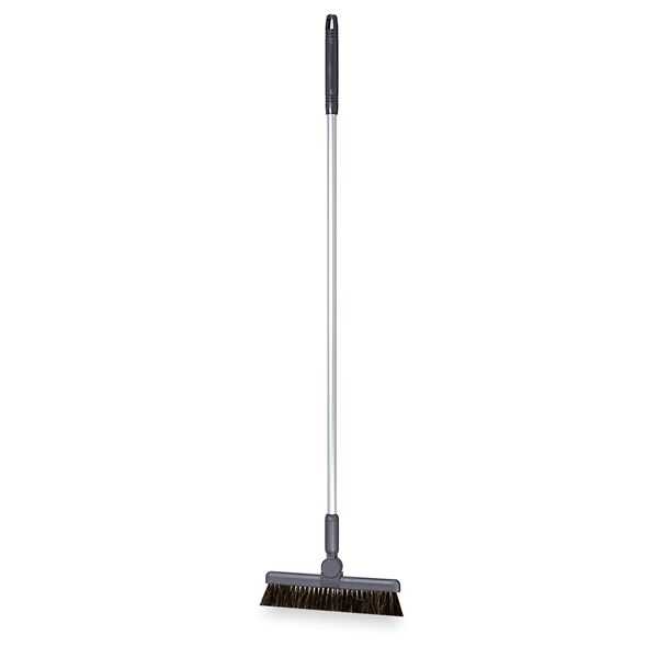 (まとめ) ほうき/掃除用品 【1本柄 グレー 26cm】 全長:約101cm BM-2ホーキ26 〔業務用 施設 店舗〕 【×5セット】
