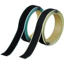 (まとめ) TRUSCO マジックテープセット 弱粘着 20mm×1m 黒 TPD-20MTS-BK 1セット 【×3セット】(4)