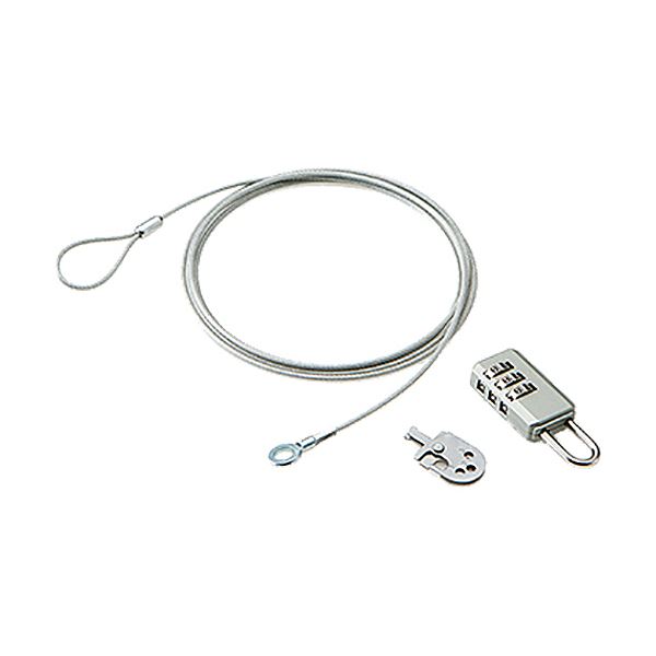 (まとめ) エレコムノートパソコン&マウスセキュリティロック(ダイヤル式南京錠) ESL-10A 1パック 【×10セット】のサムネイル