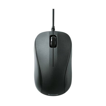 (まとめ)エレコム USB光学式マウス 3ボタンRoHS指令準拠 Sサイズ ブラック M-K5URBK/RS 1個【×3セット】