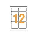 (まとめ)ライオン事務器 LPタックラベル A4判42×90mm(12片入)LP-212W1 1箱(100シート)【×3セット】