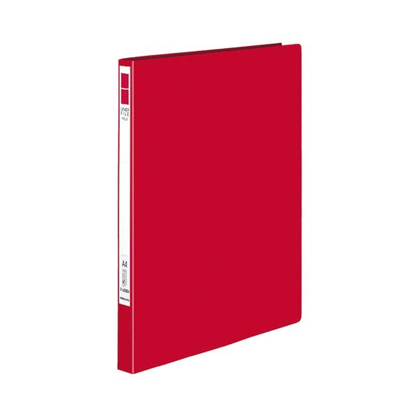 （まとめ）コクヨ レバーファイル（EZe）A4タテ 120枚収容 背幅24mm 赤 フ-U330R 1冊 【×5セット】