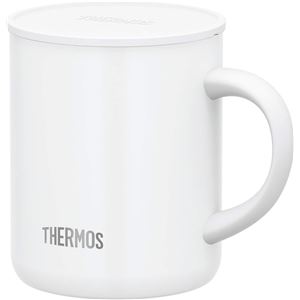 【12個セット】 【THERMOS サーモス】 真空断熱マグカップ/コップ 【ホワイトWH 350ml】 フタ付き 保温・保冷 送料込！