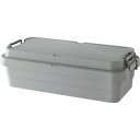 収納ボックス 収納ケース 浅型 40L 幅78×奥行39×高さ24cm グレー ふた付き トランクカーゴ LOW アウトドア キャンプ(3)