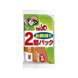 〔まとめ〕 スコッチブライト 抗菌ウレタンスポンジたわし 115×70×35mm 3層リーフ型 2個パック 40個セット キッチンスポンジ