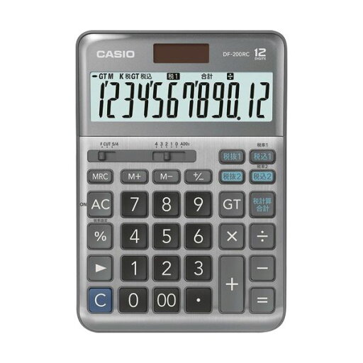 カシオ 軽減税率電卓 12桁デスクタイプ DF-200RC-N 1セット(3台) カシオ 軽減税率電卓 12桁デスクタイプ DF-200RC-N 1セット(3台)