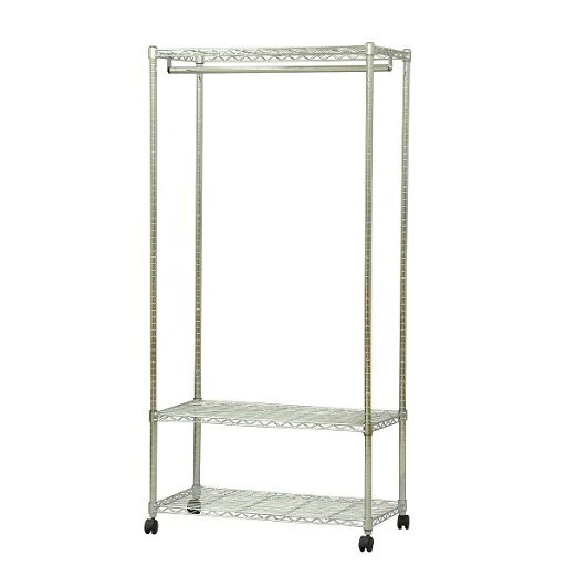 ハンガーラック 衣類収納 約幅90cm 支柱径25mm メッキ スチールワードローブ 組立品 リビング ベッドルーム 子供部屋【代引不可】 ハンガーラック 衣類収納 約幅90cm 支柱径25mm メッキ スチールワードローブ 組立品 リビング ベッドルーム 子供部屋【代引不可】