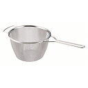 ステンレス ざる/調理器具 【18cm】 取っ手付き 日本製 シェイプライン 共柄 パスタストレーナー 〔キッチン 台所〕(3)