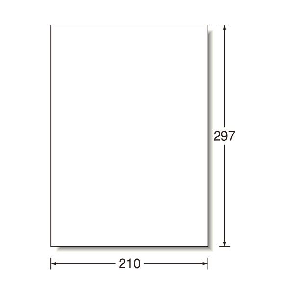 (まとめ）エーワン ラベルシール[インクジェット]水に強いタイプ 光沢フィルム・ホワイト A4 ノーカット 29280 1冊(30シート)【×3セット】