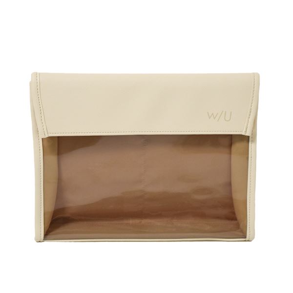 W/Uシリーズ PU製ポーチ アイボリー A5/240×170×40mm WU-BIBA5-1