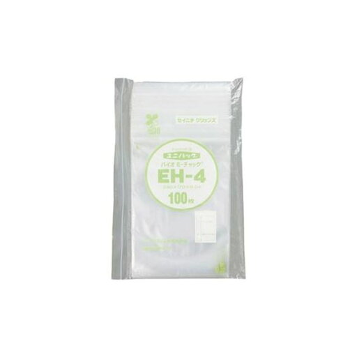 (まとめ)生産日本社 ユニパックバイオ EH-4 100枚【×3セット】 (まとめ)生産日本社 ユニパックバイオ EH-4 100枚【×3セット】