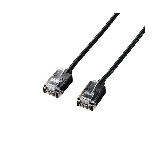 【5個セット】エレコム LANケーブル/CAT6A/スーパースリム/2.0m/ブラック LD-GPASS/BK2X5 【5個セット】エレコム LANケーブル/CAT6A/スーパースリム/2.0m/ブラック LD-GPASS/BK2X5