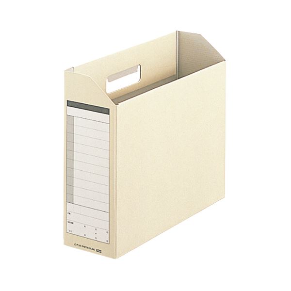 (まとめ) プラス ダンボックス A4ヨコ背幅100mm ライトグレー BF10-A4-100 1セット(10冊) 【×10セット】(3)