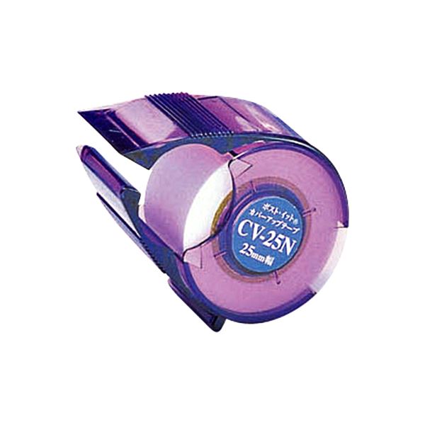 (まとめ) 3M ポスト・イット カバーアップテープカッター付 25mm幅×10m CV-25N 1個 【×30セット】