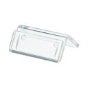 (まとめ)共栄プラスチック 豆カード立W30×H15mm 透明 L-30-1 1パック(10個)【×20セット】(3)