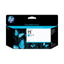 (まとめ) HP72 インクカートリッジ シアン 130ml 染料系 C9371A 1個 【×10セット】(2)