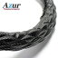 Azur ハンドルカバー NEWファイター（H11.4-） ステアリングカバー カーボンレザーブラック 2HS（外径約45-46cm） XS61A24A-2HS