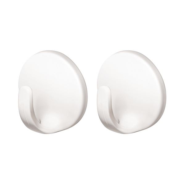 (まとめ) マグネットフック/磁石フック 【2個入り ホワイト】 バス用品 『RAXE ラックスMG』 【72個セ..