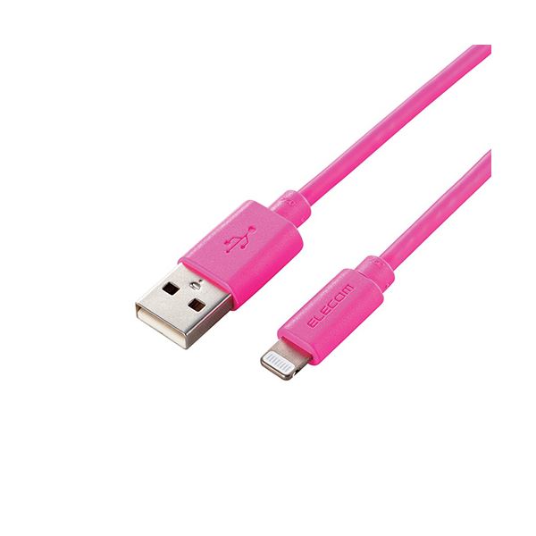 【5個セット】エレコム Lightningケーブル/スタンダード/1.5m/ピンク MPA-UAL15PNX5(2)