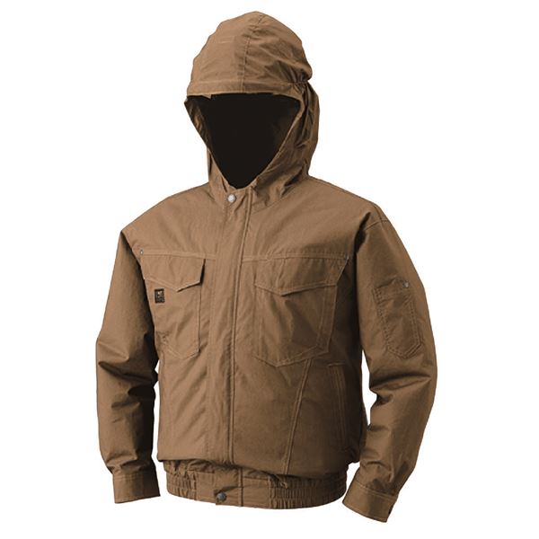 KU91410 空調服 R 綿薄手フード付 服のみ キャメル 3Lのサムネイル