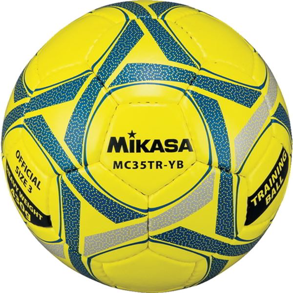 MIKASA(ミカサ)サッカートレーニングボール 3号球 イエロー×ブルー 【MC35TRYB】