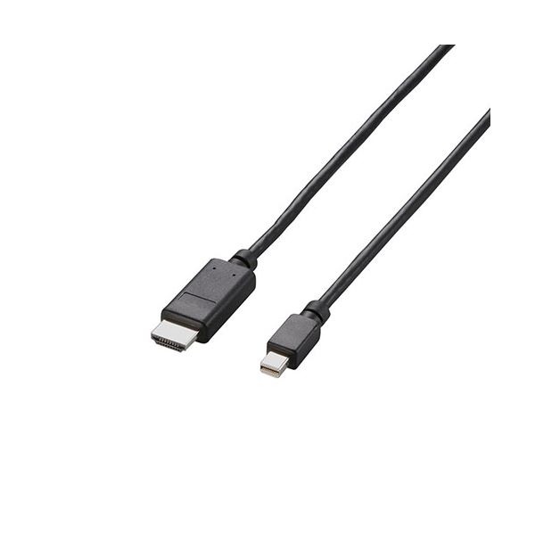 【5個セット】 エレコム Mini DisplayPort-HDMI変換ケーブル/3m/ブラック AD-MDPHDMI30BKX5