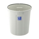 (まとめ)リス WORK&WORK丸ペール70L 本体 グレー DS-986-843-0 1台(フタ別売)【×2セット】(3)