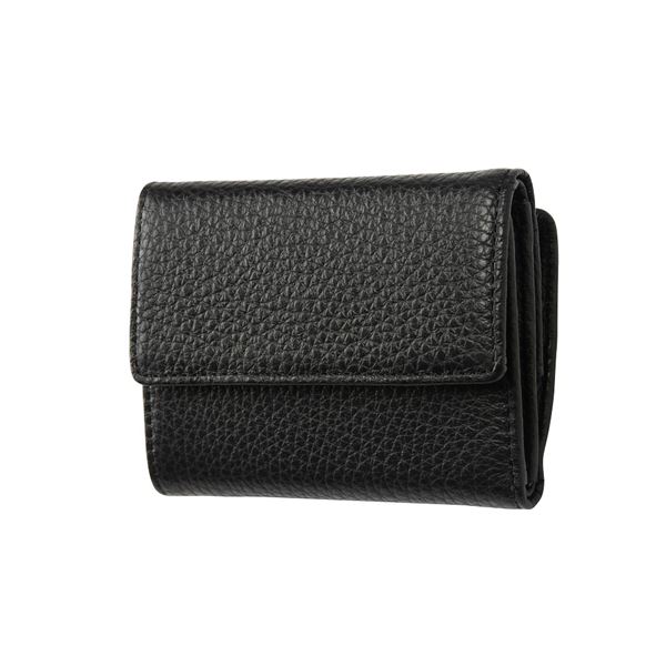 フリュー 薄い財布 メンズ FRUH（フリュー） イタリアンレザー 3つ折り財布 コンパクトウォレット GL032-BK ブラック