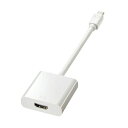 (まとめ)サンワサプライミニDisplayPort-HDMI変換アダプタ ホワイト AD-MDPPHD01 1個【×3セット】(2)