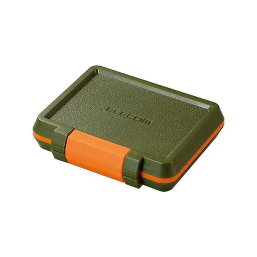 (まとめ) エレコムSD/microSDカードケース 耐衝撃 カーキ CMC-SDCHD01GN 1個 【×10セット】 (まとめ) エレコムSD/microSDカードケース 耐衝撃 カーキ CMC-SDCHD01GN 1個 【×10セット】