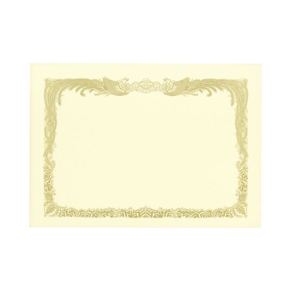 (まとめ) TANOSEE 賞状用紙 クリーム B4 タテ書用 1冊（10枚） 【×10セット】
