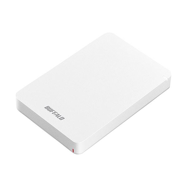 バッファロー MiniStation USB3.1（Gen1）対応 耐衝撃ポータブルHDD 2TB ホワイト HD-PGF2.0U3-BWHA 1台