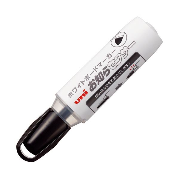 (まとめ) 三菱鉛筆 ホワイトボードマーカー お知らセンサー 太字丸芯 黒 PWB2007M.24 1セット(10本) 【×5セット】