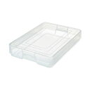 (まとめ)TANOSEE PPデスクトレーA4クリアホルダー対応 1セット(3個)【×3セット】(3)