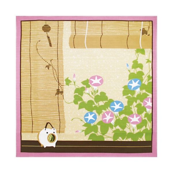 （まとめ）ヤマコー 花景色 小風呂敷 夏【×10セット】